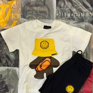 White Fendi Yellow Cap