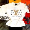 White LV T-Shirt for Boys