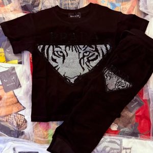 BlackPrada Tiger Stone T-Shirt set